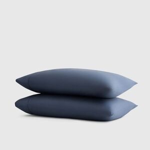 NWOT! Quince Organic Cotton Sateen Nightfall King Pillowcases! Set Of 2 (Z1)